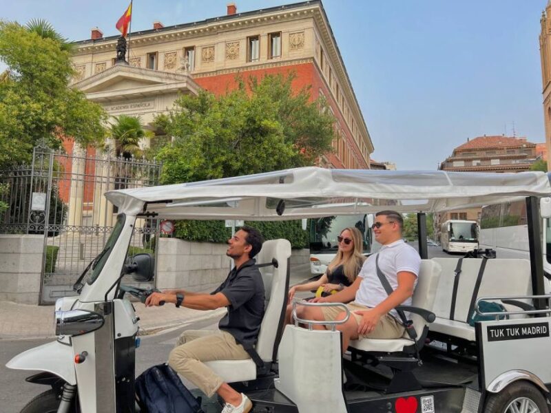 Madrid: City Highlights Private Tuk-Tuk Tour W/ Audio Guide - Key Points