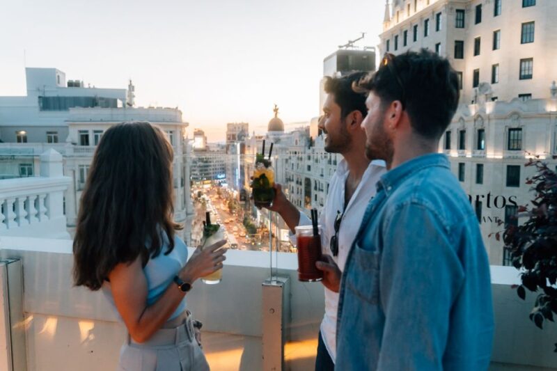 Madrid: Guided Tapas and Wine Tour With Terrace Visit - Key Points