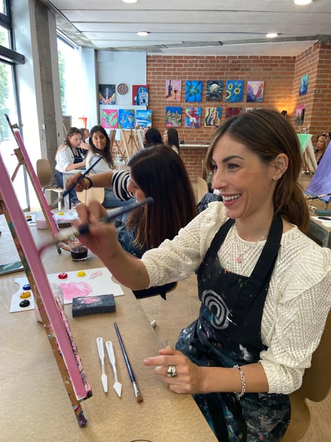 Madrid: Learn to Paint, Sip Wine, Enjoy Snacks & Music - Experience Highlights