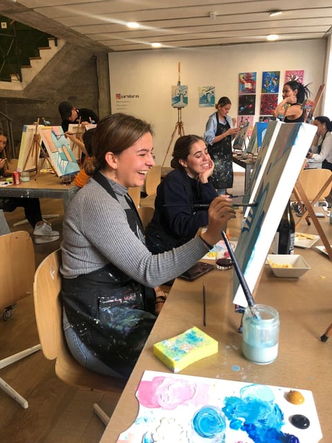 Madrid: Learn to Paint, Sip Wine, Enjoy Snacks & Music - Included Refreshments