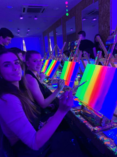 Madrid: Wine Gogh Glow Academy Paint and Sip Classes - Provided Materials and Supplies