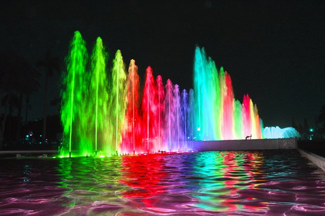 Magic Fountains Park & Bohemian Barranco at Night - Inclusions and Logistics