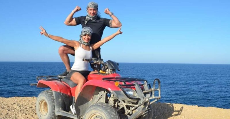 Makadi Bay: Quad Along the Sea and Sharm El Naga Snorkeling - Red Sea Desert Scenery