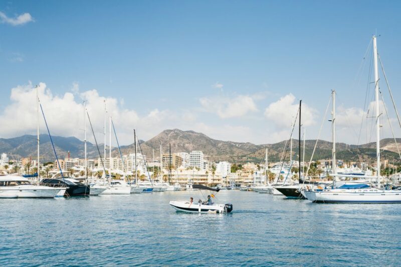 Malaga: Boat Rental Without a License for Dolphin Watching - Fuel, Cleaning, and Music System