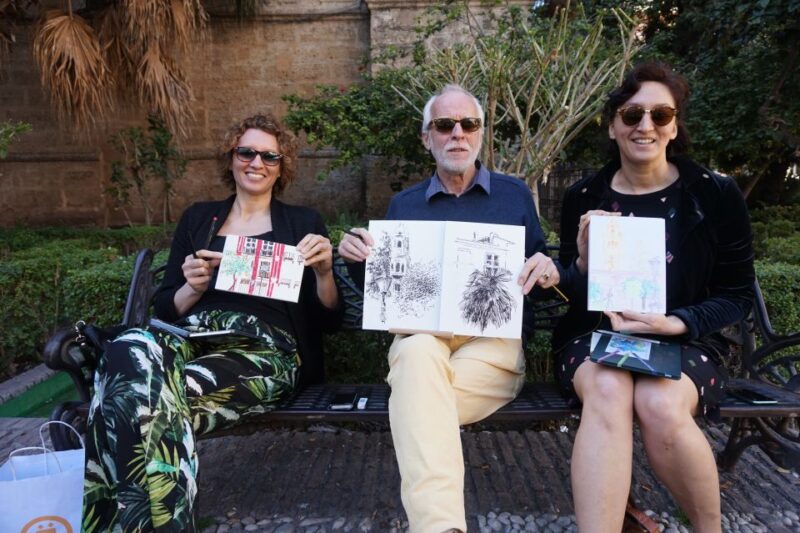 Malaga: Drawing & Painting Lesson Outdoors - Included Materials