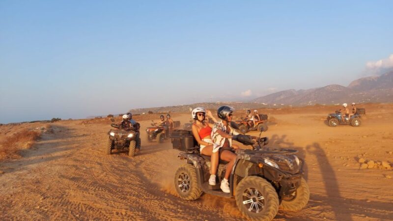 Malia: Off-Road Quad Safari Evening Tour With Dinner - Key Points