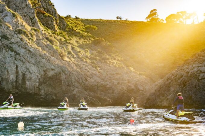 Mallorca: Coll Baix and Alcudia Bay Jet Ski Tour - Discovering Aucanada Island