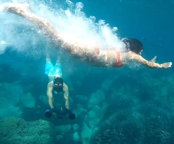 Mallorca: Sailing 100% Electric Boat + Snorkel + Aperitive - Sustainable Sailing in Malgrat Islands