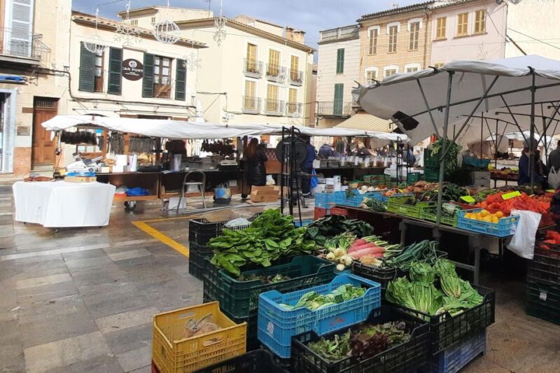Mallorca: Street Market & Olive Mill Mini-Bus Tour With German Guide - Itinerary: Olive Mill