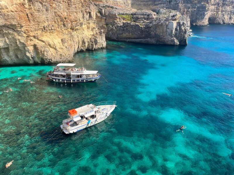 Malta/Gozo: Private Boat to Blue/Crystal Lagoon & Caves - Key Points