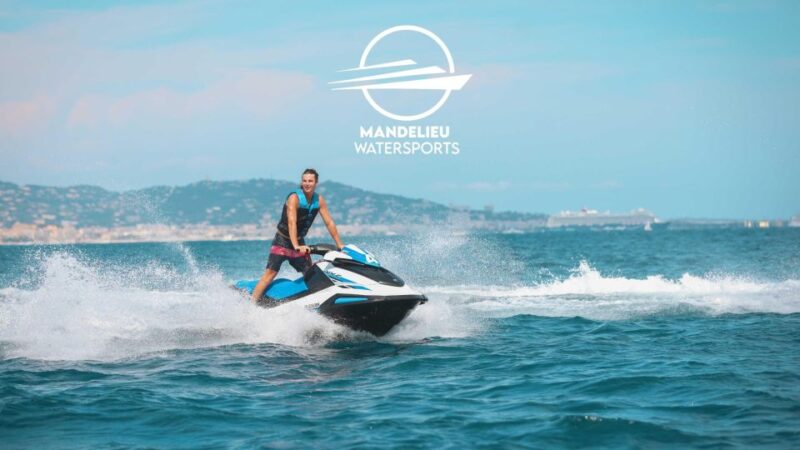 Mandelieu-La Napoule: La Rague Beach Jet Ski Tour - Admiring the Castle