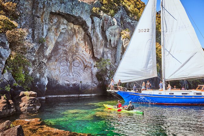 Maori Rock Carvings - Taupo Sailing Adventures - Kindred Spirit - Onboard Amenities and Inclusions