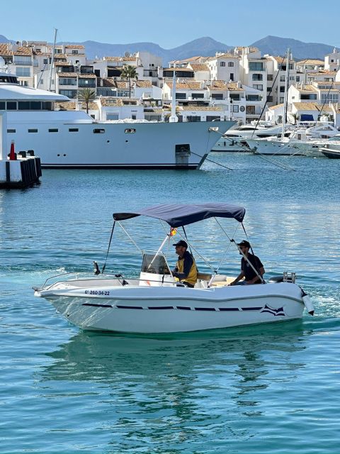 Marbella: Boat Rental Drive Yourself With Dolphin Sighting - Weather-Related Refund