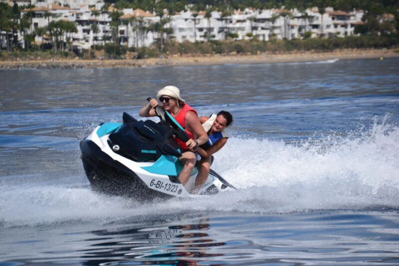 Marbella: Jet Ski at the Golden Mile - Monitored From a Platform