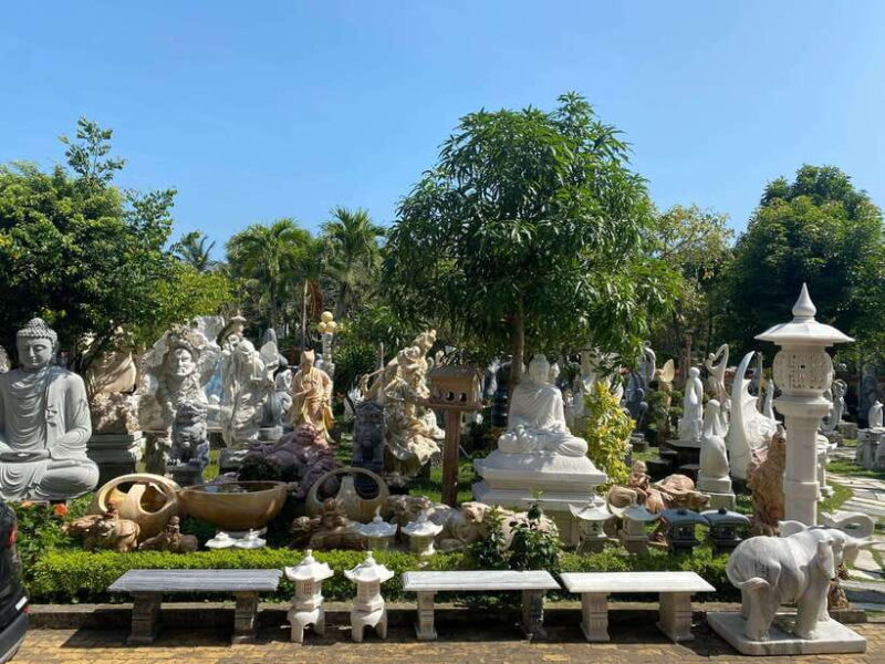 Marble Mountains and Linh Ung Pagoda Private Tour From Hoian - Itinerary and Transportation