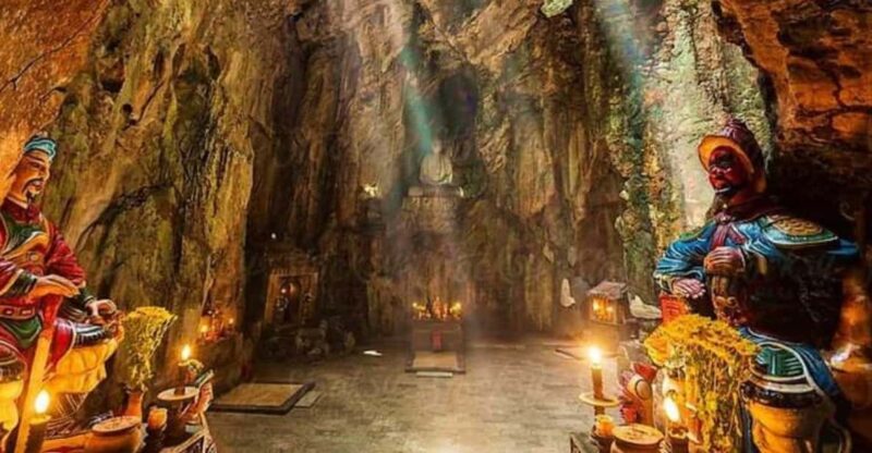MARBLE MOUNTAINS - MONKEY MOUNTAIN - AM PHU CAVE SUNSET TOUR - Pickup and Logistics