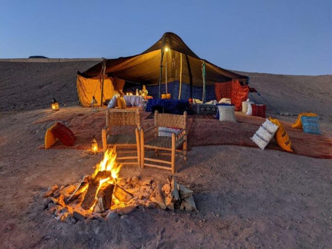Marrakech: Agafay Desert Dinner Show With Sunset Camel Ride - Camel Ride and Sunset Views