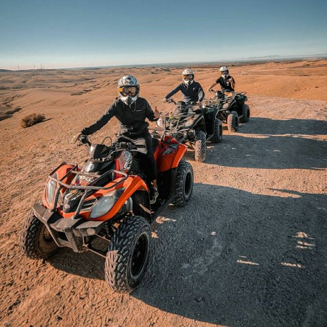 Marrakech: Agafay Quad Bike, Sunset Camel Ride With Dinner - Booking and Availability