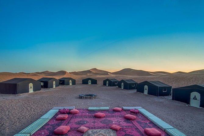 Marrakech Desert Trip Chigaga Dunes Riding Camel Sandboarding - Camel Riding and Sandboarding