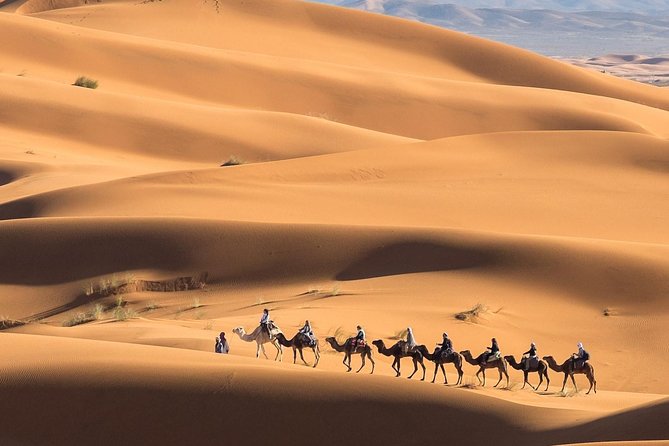 Marrakech Desert Trip Chigaga Dunes Riding Camel Sandboarding - Journey to Aït Benhaddou
