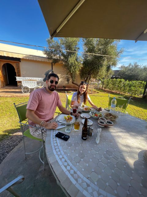 Marrakech: Experience Moroccan Dinner in a Farm & Transfer - Dining Experience