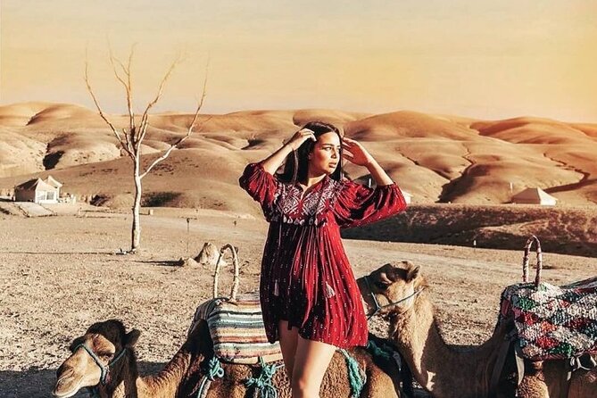 Marrakech: Sunset Dinner in Agafay Desert and Camel Ride - Magnificent Desert Landscapes