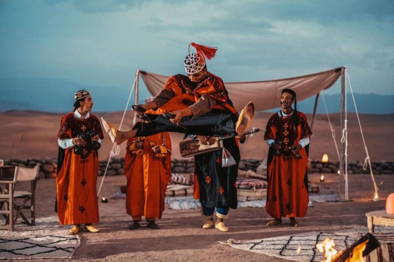 Marrakesh: Agafay Desert Sunset, Camel Ride, and Dinner Show - Pickup and Transport