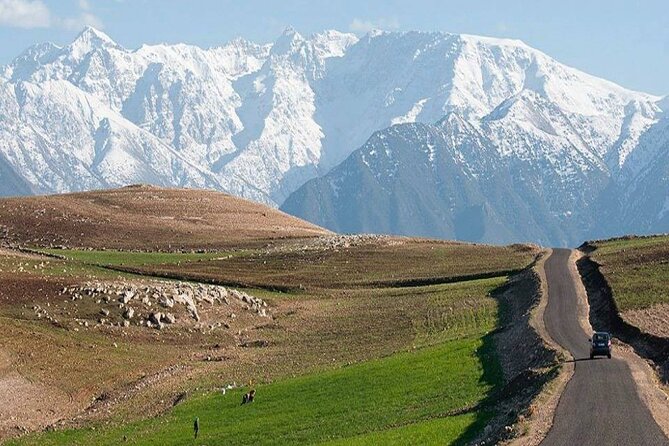 Marrakesh: Agafay Desert , Sunset Camel Ride,Meal and Show - Waterfall Hiking Adventure
