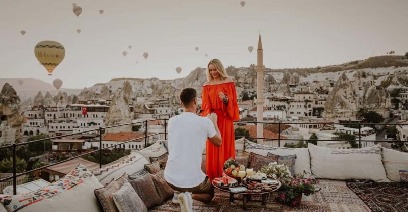 Marriage Proposal Surprise & Engagement in Cappadocia - Unique Proposal Setting