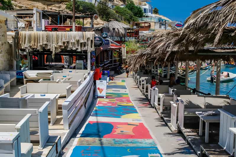 MATALA - AGIOFARAGO (Holy Gorge) PRIVATE TOUR - Beach Amenities and Dining