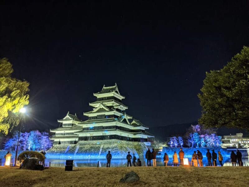 Matsumoto: Castle and Samurai Sword Fighting Night Tour - Witnessing the Winter Illumination Festival