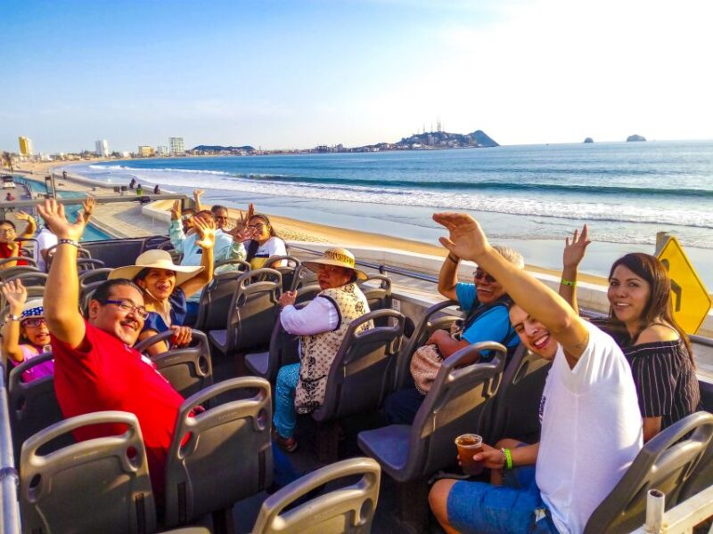 Mazatlán: Double-Decker Bus, Cliff Diving & Walking Tour - Tour Itinerary