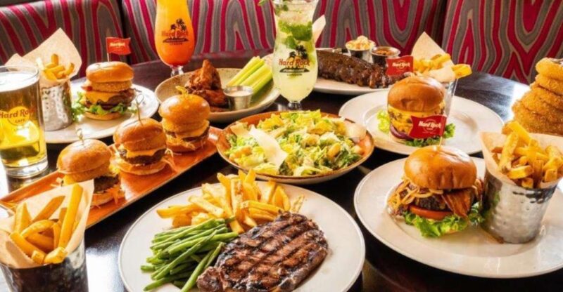 Meal at Hard Rock Las Vegas on the Las Vegas Strip - Acoustic Rock Menu Options