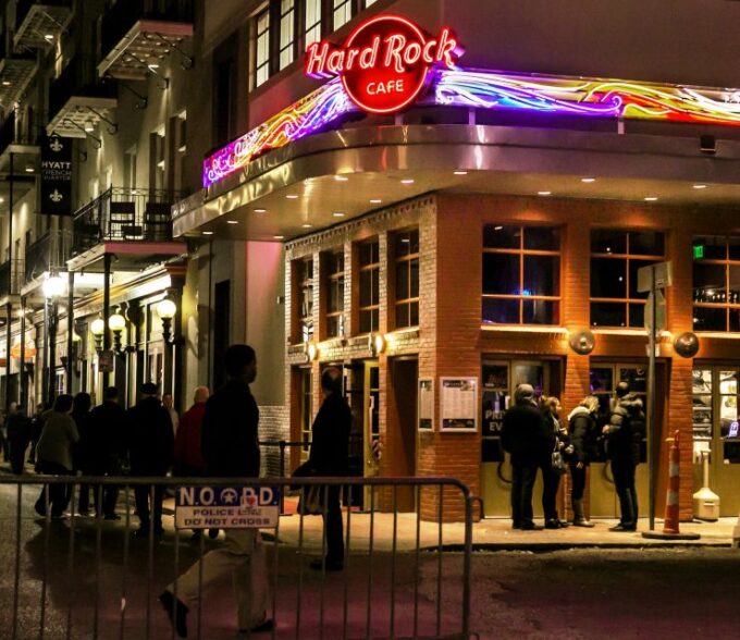 Meal at the Hard Rock Cafe New Orleans - Location and Meeting Point