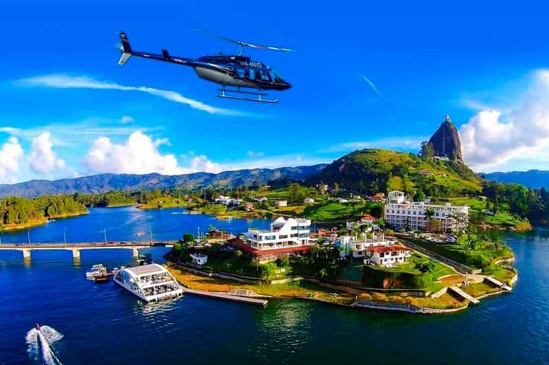 Medellín: Guatapé Private Tour With Helicopter & Boat Ride - Key Points