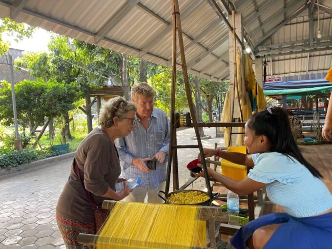 Mekong Island Tour of Phnom Penh City With Lina - Local Life, Silk Processing, and Temples