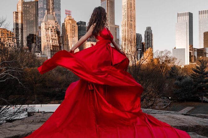 Memorable Photoshoot in a Handmade Flying Dress Around NYC - Accessibility and Transportation