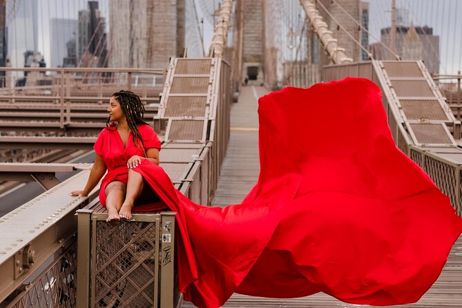 Memorable Photoshoot in a Handmade Flying Dress Around NYC - Exploring New York City