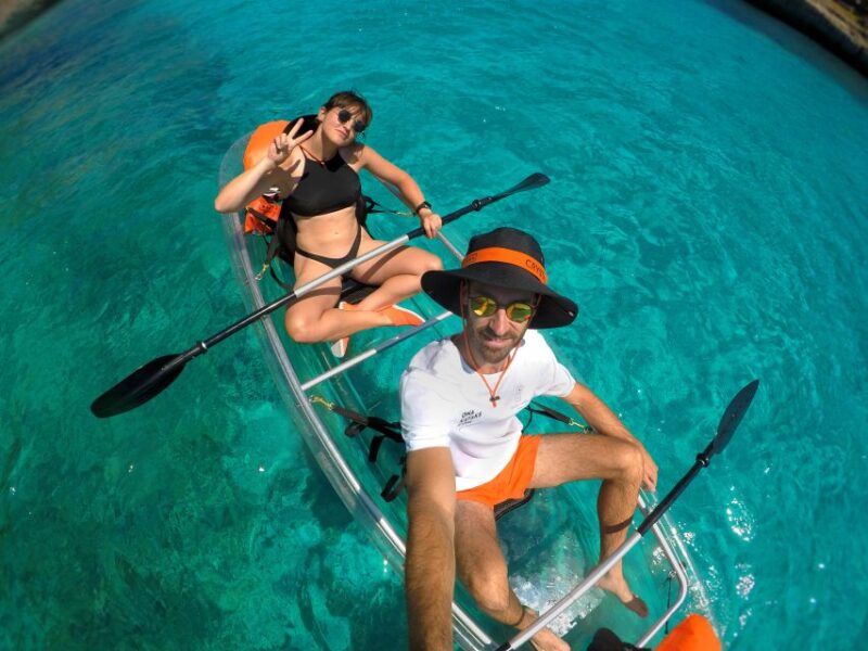 Menorca: Guided Transparent Kayaking Tour - Key Points