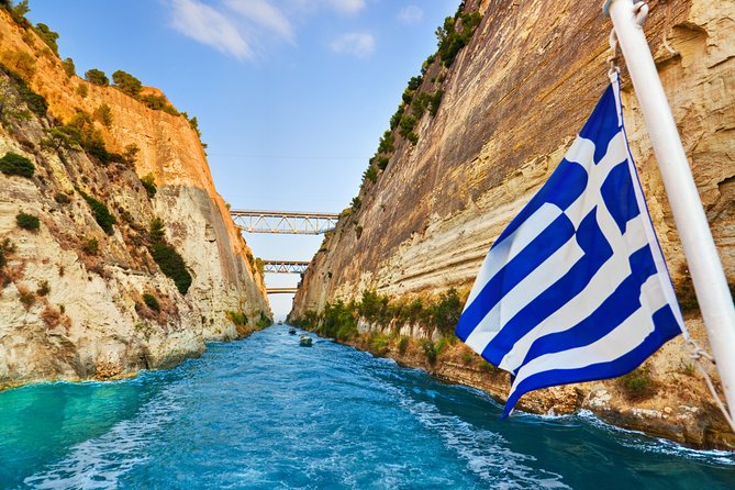 Mercedes Private Tour Nafplio, Corinth Canal & Nemea Wine Tasting - Corinth Canal Visit