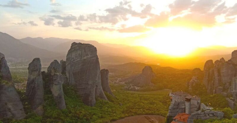 Meteora Sunset With Photos Stops & to the Cave of St. George - Guided Insights