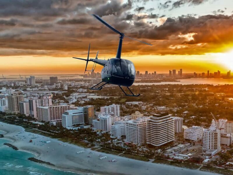 Miami Beach: 30-Minute Private Sunset Helicopter Tour - The Experience in Detail