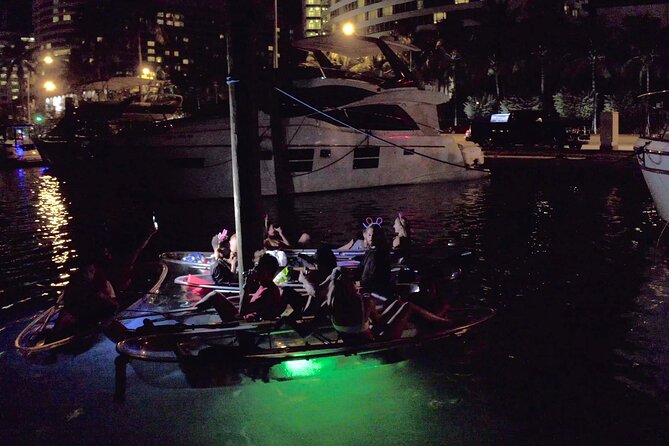 Miami Beach: Neon Nights CLEAR Kayak Tour With Champagne Toast - Booking Information