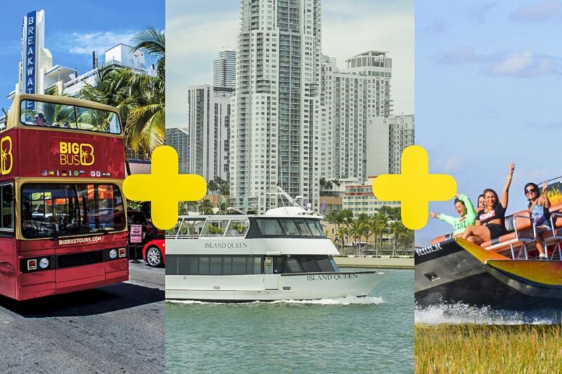 Miami: Everglades Experience, Bay Cruise & Open-top Bus Tour - Transportation and Logistics