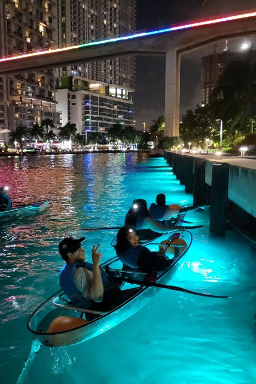Miami: Guided LED-LIT Kayak Night Tour With Drinks - Tour Details