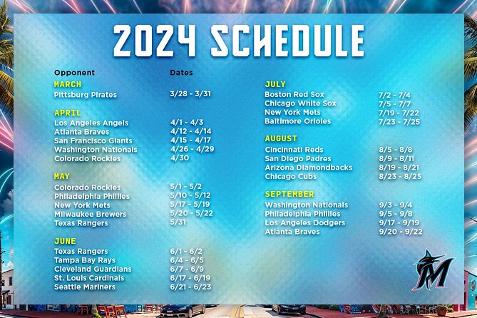Miami Marlins Baseball Game Ticket at Loandepot Park - Pickup and Drop-off Service