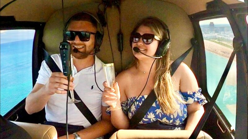 Miami: Private Luxury Helicopter Flight With Champagne - Flight Route and Duration