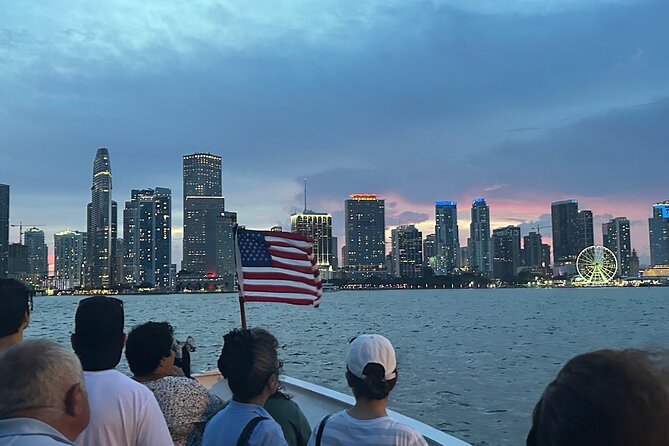 Miami Sunset Skyline City Lights Cocktail Cruise and a Drink - Key Points