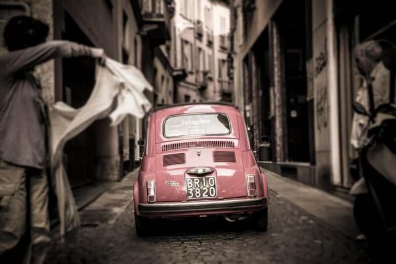 Milan: Night Tour by Vintage Fiat 500 (3hs, 3stops) - Transportation and Safety