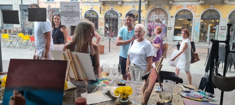 Milan: Paint & Sip Class - Key Points